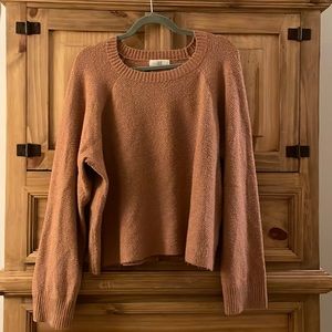 Pinque coral cropped sweater